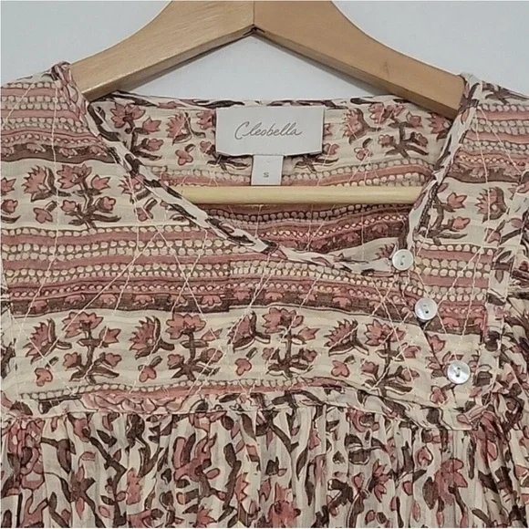 Cleobella Floral Smocked Crop Top - Picture 3 of 12